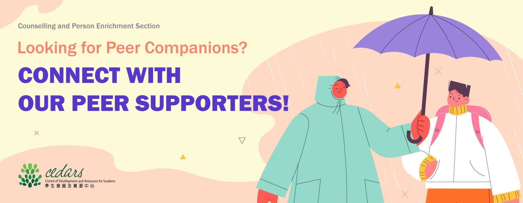 Connect with peer supporters